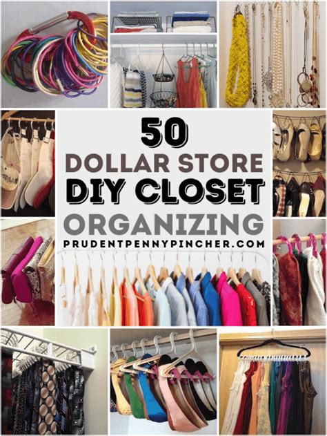50 Dollar Store Diy Closet Organization Ideas Prudent Penny Pincher