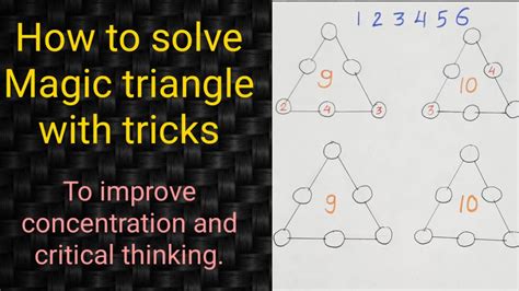 Magic Triangle With Tricks Magic Triangle With Solution Best