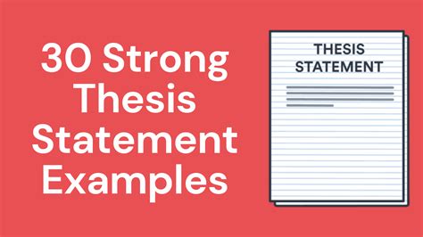 30 Strong Thesis Statement Examples For Your Research Paper ...