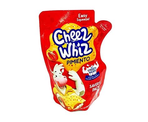 Kraft Cheez Whiz Pimiento Easy Squeeze Savers Pack 110g