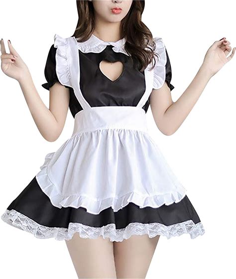 Women Cosplay Maid Dress With Apron Japanese Anime Cosplay