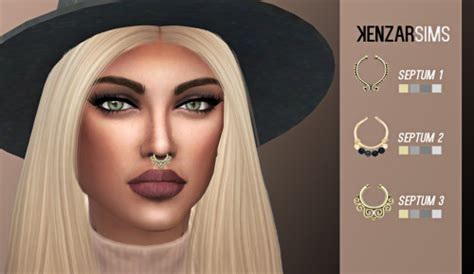 Kenzar Septum Pack Sk Sims 4 Updates ♦ Sims 4 Finds And Sims 4