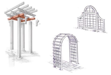 Whats The Difference Trellis Arbor And Pergola Fine Homebuilding