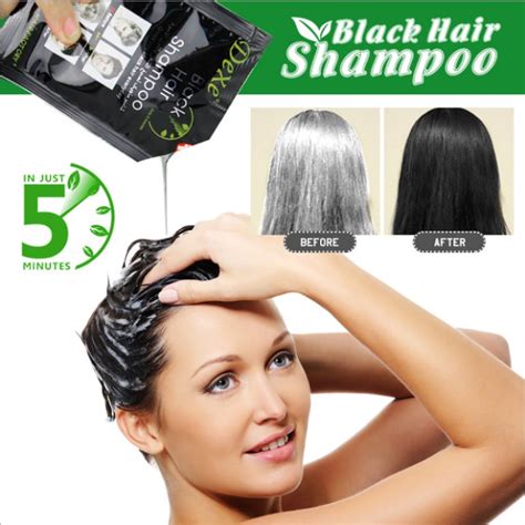 Dexe Black Hair Shampoo Temporary Hair Dye Black Hair