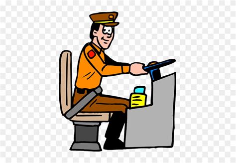 Bus Driver Clipart Clipart Kid - Clip Art Bus Driver - Free Transparent