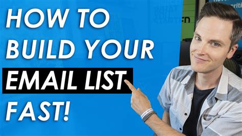 How To Build An Email List Fast And For Free — 5 List Building Tips