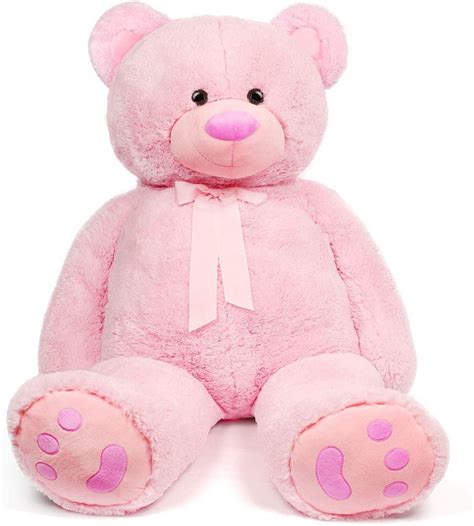 Lotfancy 4ft Giant Teddy Bear Stuffed Animals Plush Cute Soft Cuddly