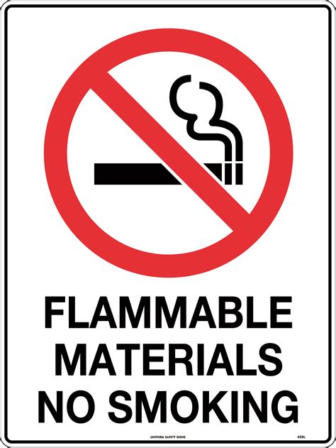 Flammable Materials No Smoking