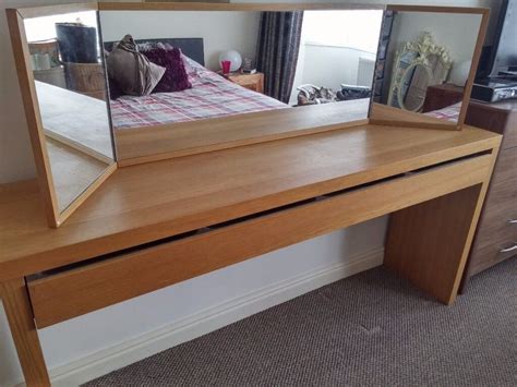 Use fixing devices suitable for the walls in your home, sold separately. Ikea 'MALM' Dressing Table with drawer & full width mirror ...