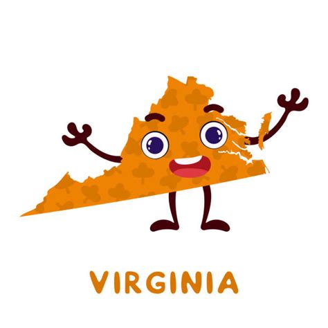 State Of Virginia Outline Cartoon Illustrations Royalty Free Vector