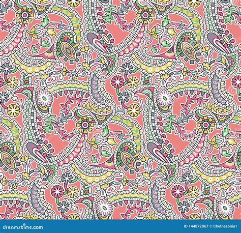 Seamless Paisley Pattern Stock Illustration Illustration Of Indian