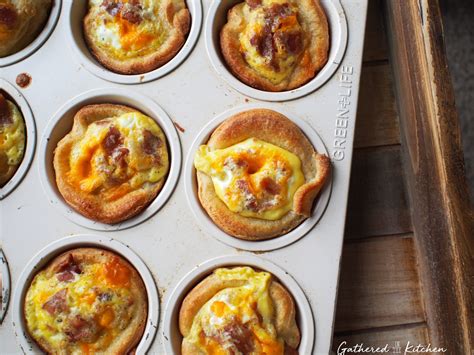 Bacon Egg Cheese Breakfast Cups Gathered In The Kitchen