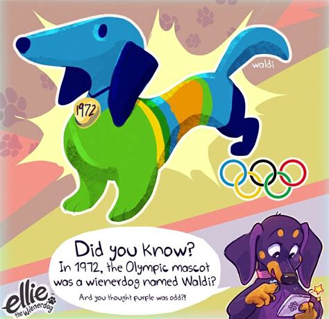 Did You Know In 1972 The Olympic Mascot Was A Wienerdog Named Waldi