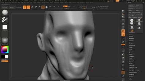 Zbrush Lll Sculpting A Creepy Pasta Timelapse Youtube