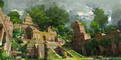Secret Temple By ~molybdenumgp03 On Deviantart Fantasy Art Landscapes