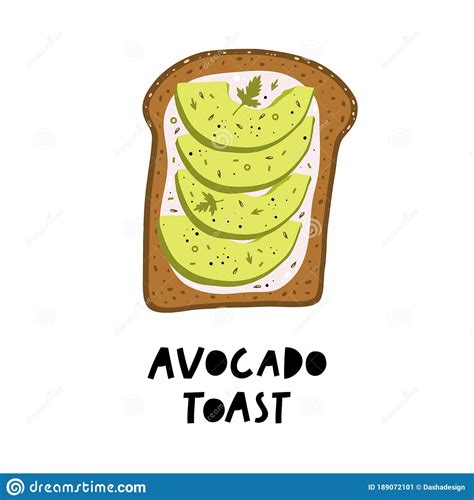 Fresh And Toasted Bread Flat Style Vector Illustration