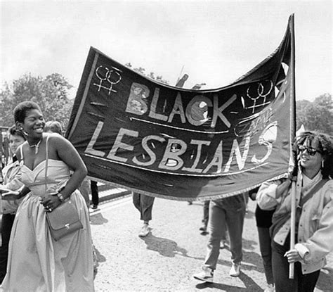 Lesbianherstorian Black Lesbians At The London Pride Parade June 1985