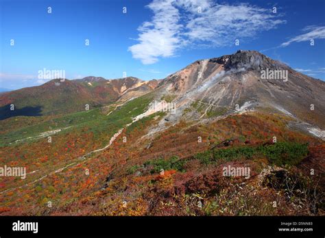 Mt Nasudake Of Autumn Leaves Tochigi Japan Stock Photo Alamy