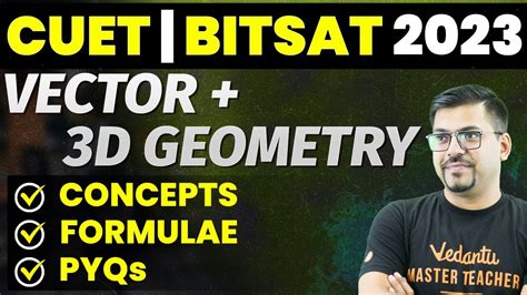 Cuet 2023 Vector 3d Geometry Concepts Formulae Pyqs Class 12