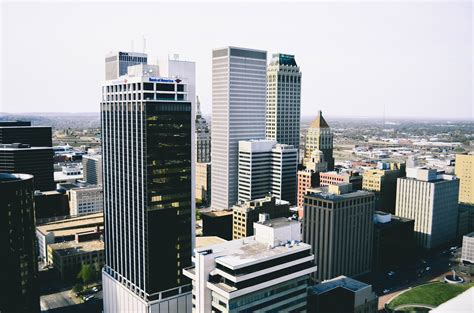 Cityscape And Towers In Tulsa Oklahoma Image Free Stock Photo