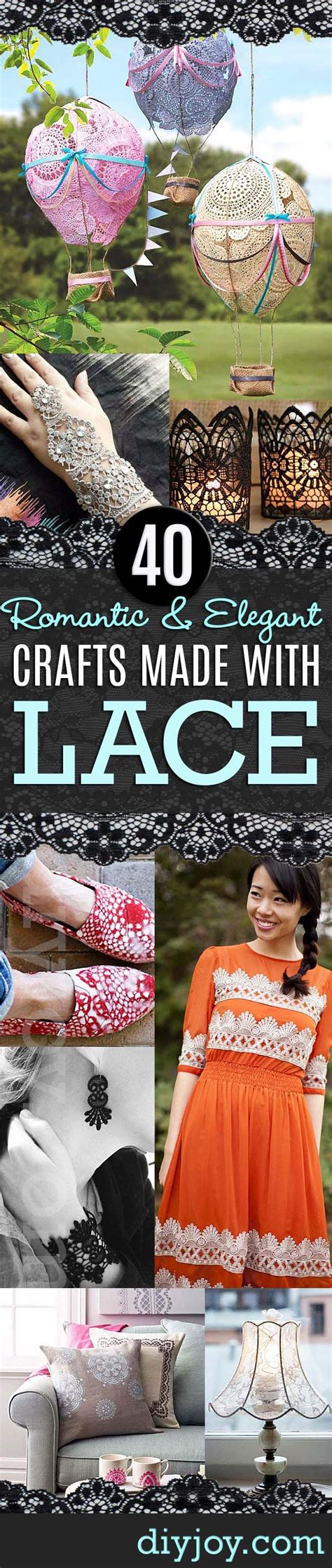 40 Romantic And Elegant Diy Crafts You Can Make With Lace Cool Diy