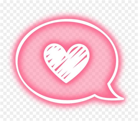 Kawaii Heart Transparent Aesthetic Cute Pink Stickers