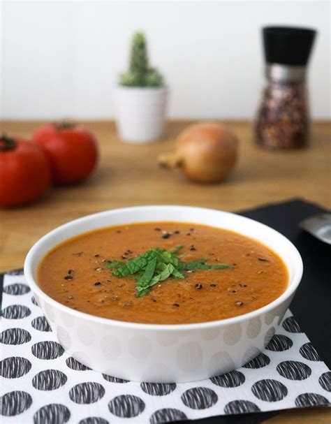 Soupe à la Tomate et au Basilic Paléo Régime