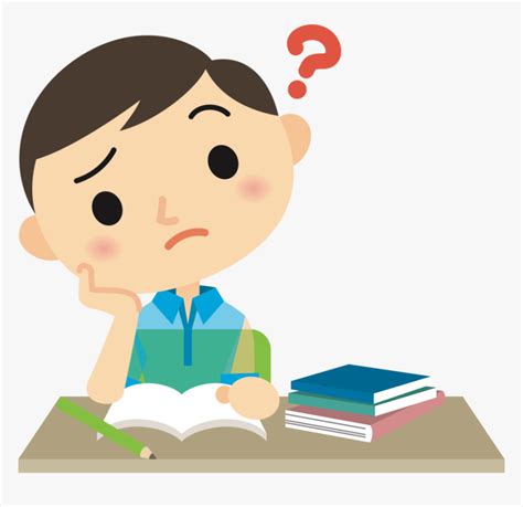 Boy Thinking Png - Student Thinking Gif Png, Transparent ...