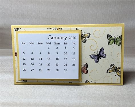 Small Trifold Tear Away 2020 Calendar Mini Desk Calendar With