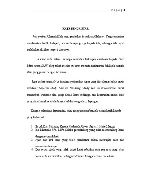 Contoh Laporan Study Tour Jakarta Bandung - Ilmu Sosial