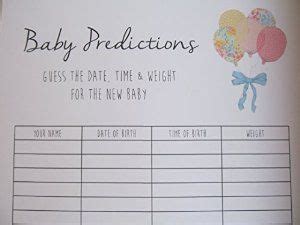 Guests guess and write their guesses on the baby due date prediction calendar. BABY SHOWER GAME - Guess the weight date & time: Amazon.co.uk: Toys & Games | Baby shower ...