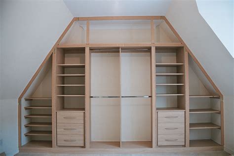 Built In Wardrobes Furniture For Bedroom Loft Conversions With Angled
