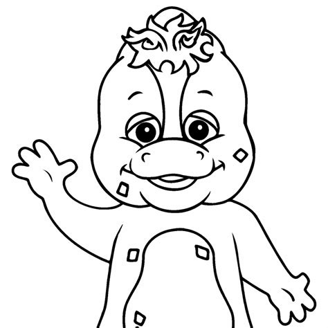 Pintando al dinosaurio barney coloring barney coloriando con lapizcolor. Riff coloring page - Coloring Pages 4 U