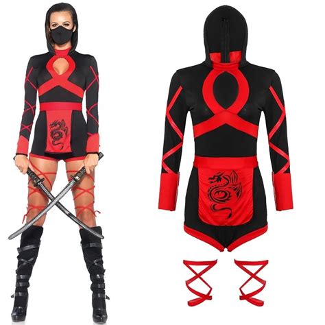 Sexy Japanese Anime Ninja Suit Samurai Warrior Clothes Adult Women