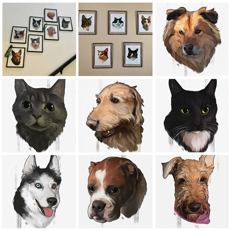 For Hire Im Doing Digital Pet Portraits For 15 Here Are Some Of My