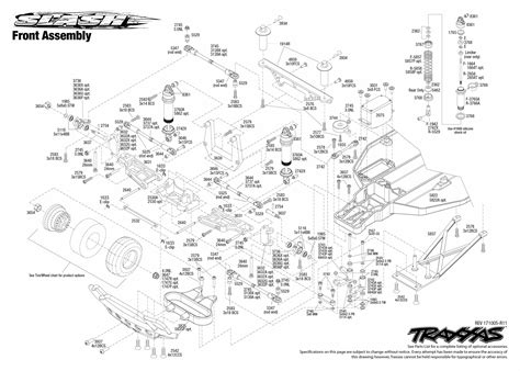 Traxxas Slash 58024 Front Assembly Exploded View Traxxas