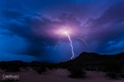 Arizona Lightning Strike Chris Frailey Photography