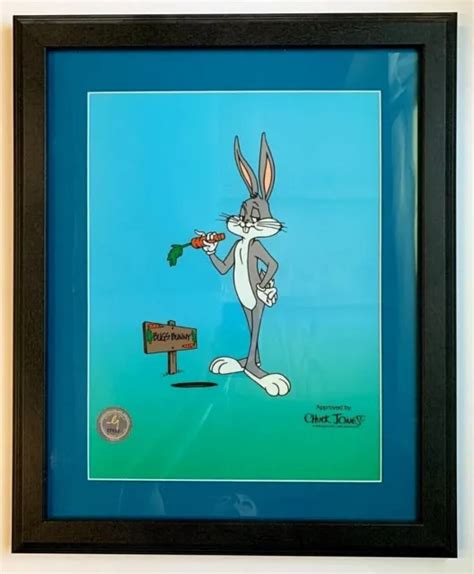 Bugs Bunny Sericel Looney Tunes Chuck Jones Warner Brothers 1999 Coa