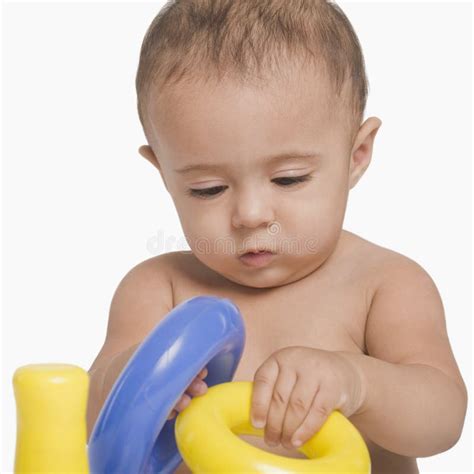 Baby Boy Playing With Toys Stock Photo Image Of View 36256588