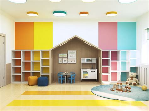 Kindergarten Interior Design On Behance Classroom Interior