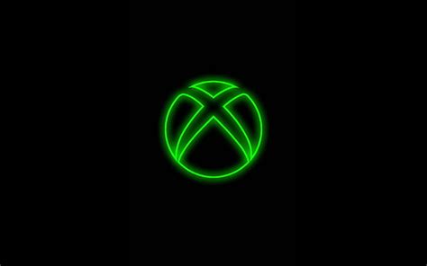 Xbox Green Logo Minimalism Black Backgrounds Creative Artwork Xbox