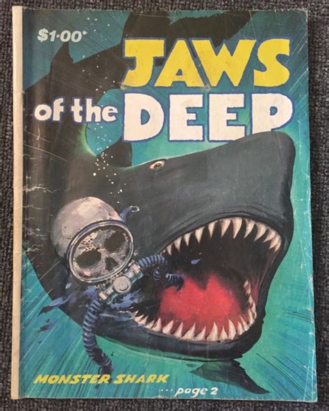 Rare 1976 Jaws The Deep Comic Magazine From Australia Etsy