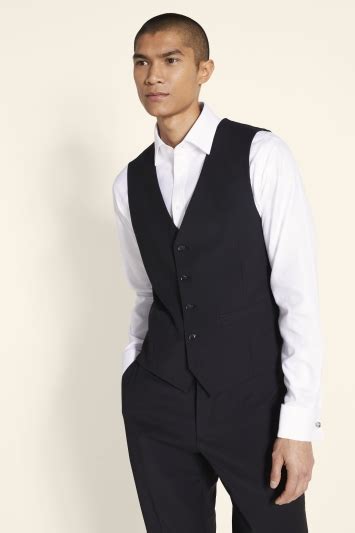 Ted Baker Tailored Fit Charcoal With Red Check Vest