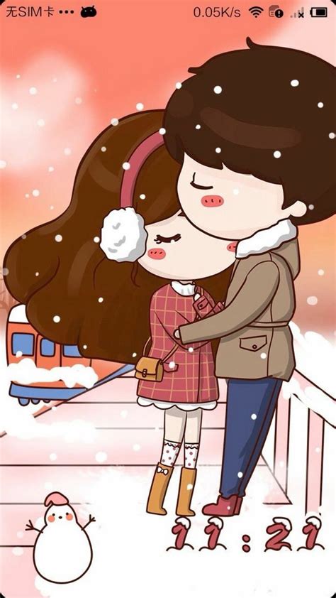 Pin By Rose On ฺ Iphone Cute Love Cartoons Anime Art Girl Valentine