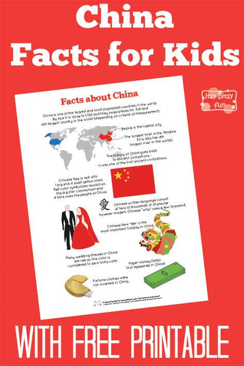Fun China Facts For Kids China Facts Facts For Kids China For Kids
