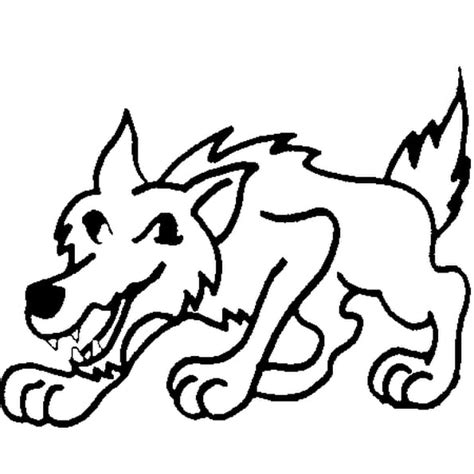 Coloriage Le Loup en Ligne Gratuit à imprimer
