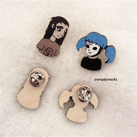 Sally Face Wooden Pins And Stickers In Stock Sal Pins Are Etsy