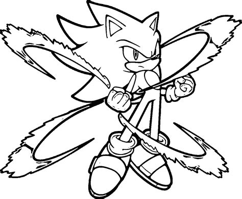 Sonic coloring pages are set of pictures of a famous superhero who can run at supersonic speeds and curl into a ball, primarily to attack enemies. Power Of Sonic Coloring Page - Free Printable Coloring Pages for Kids