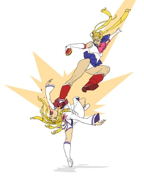 Sailor Moon And Candy Candy Are Fighting By Sara Pichelli Anime