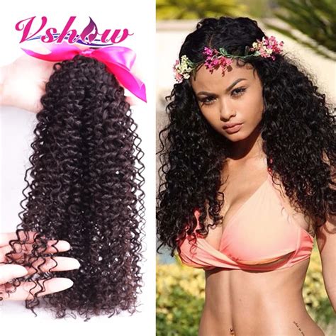 Aliexpress Com Buy Brazilian Virgin Hair Kinky Curly V SHOW Hair Products Pcs Brazilian Kinky